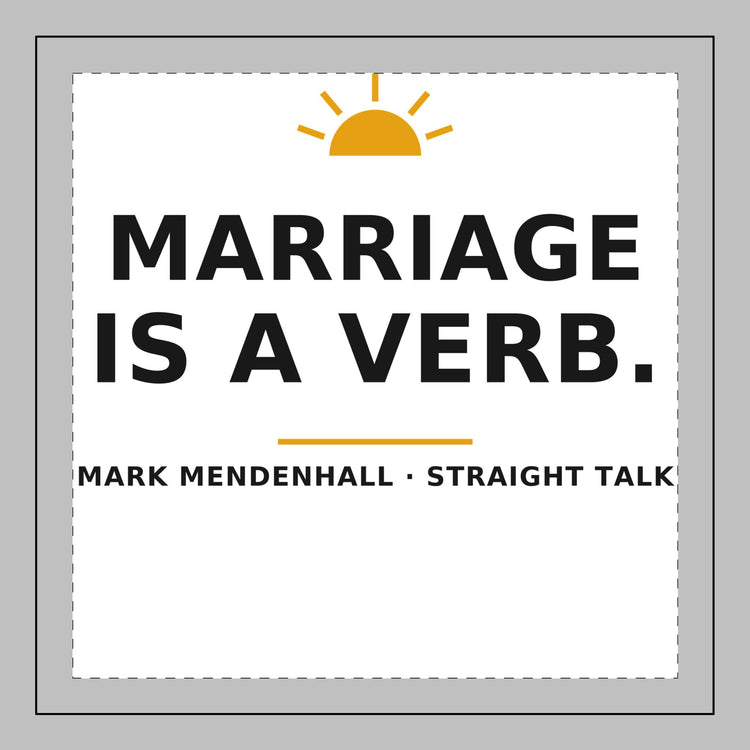 Marriage Is a Verb — Throw Pillow