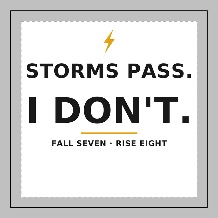 Storms Pass. — Throw Pillow