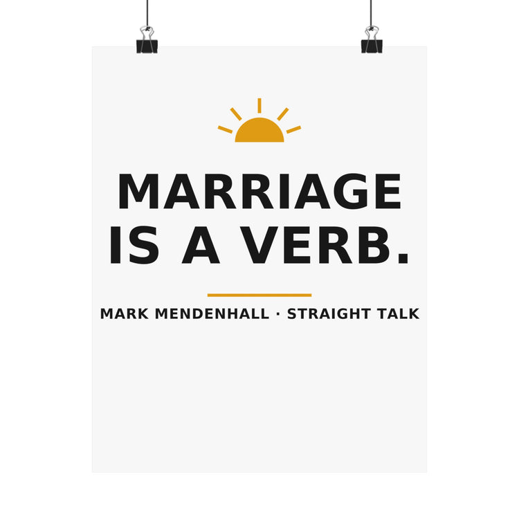 Marriage Is a Verb — Poster