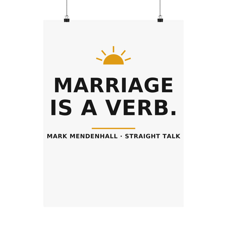 Marriage Is a Verb — Poster