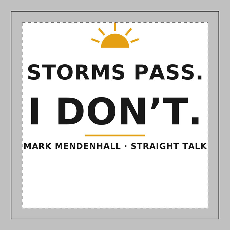 Storms Pass. I Don't. — Throw Pillow