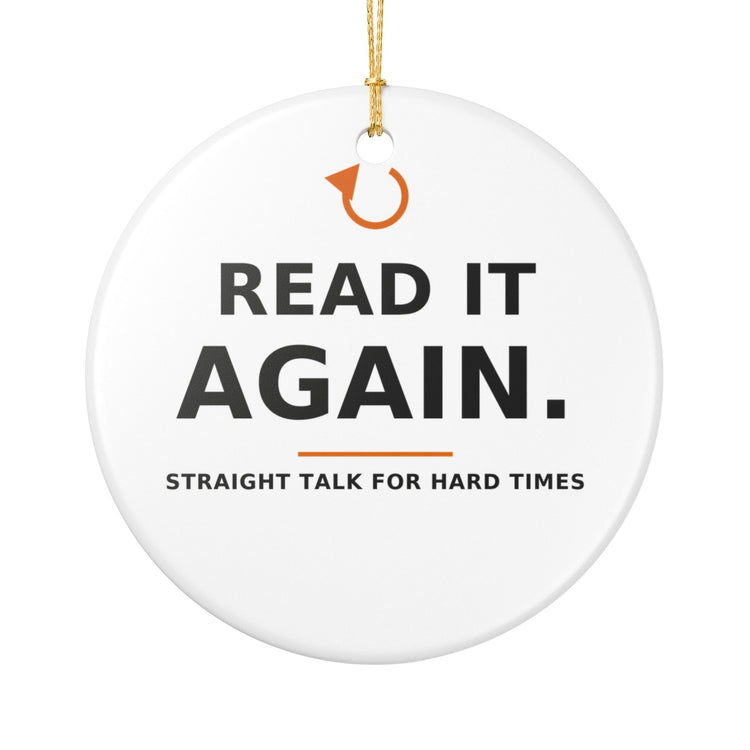 Read It Again. — Christmas Ornament