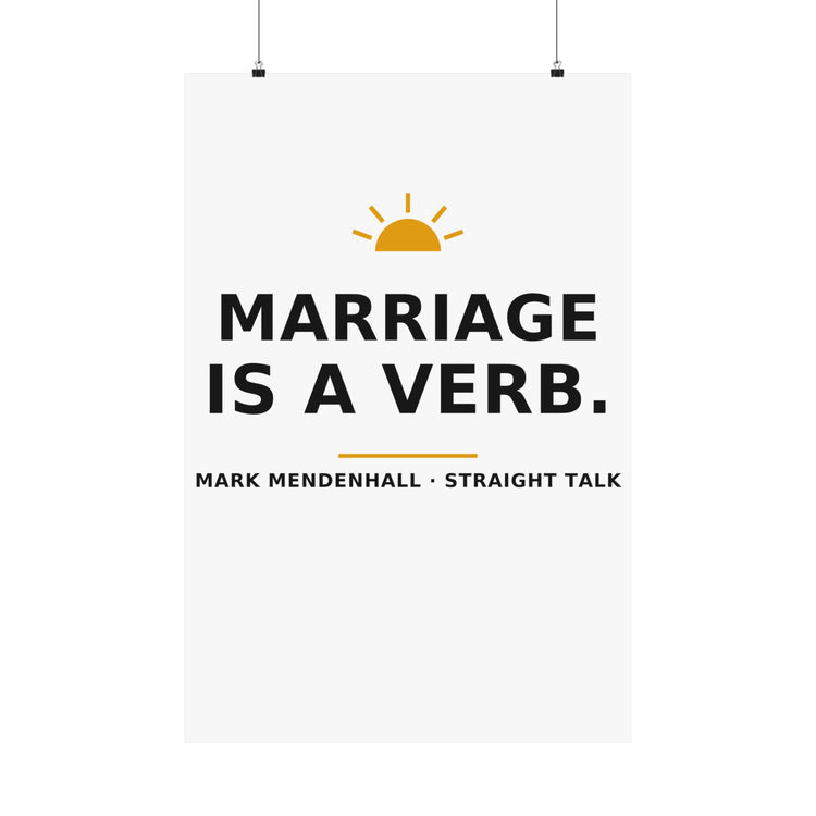 Marriage Is a Verb — Poster