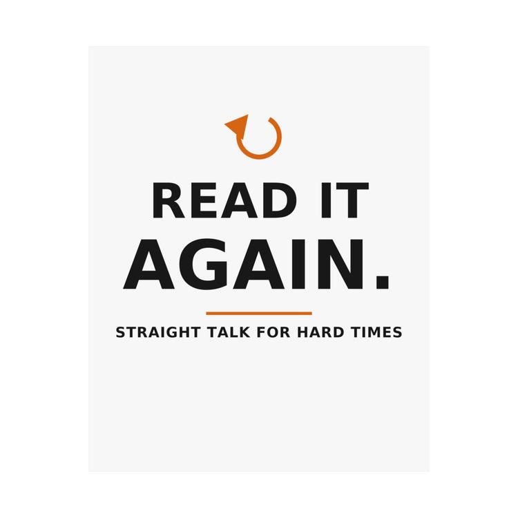 Read It Again. — Poster