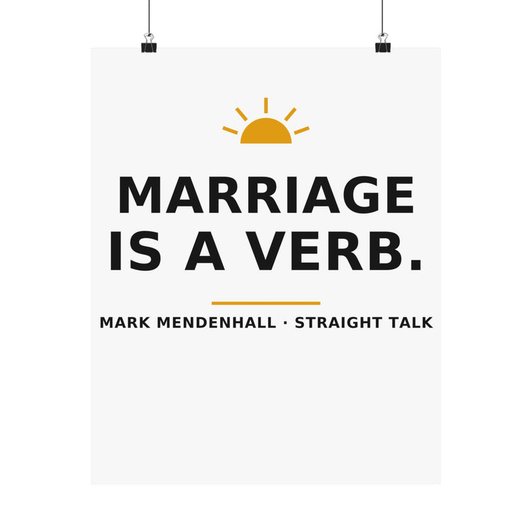 Marriage Is a Verb — Poster