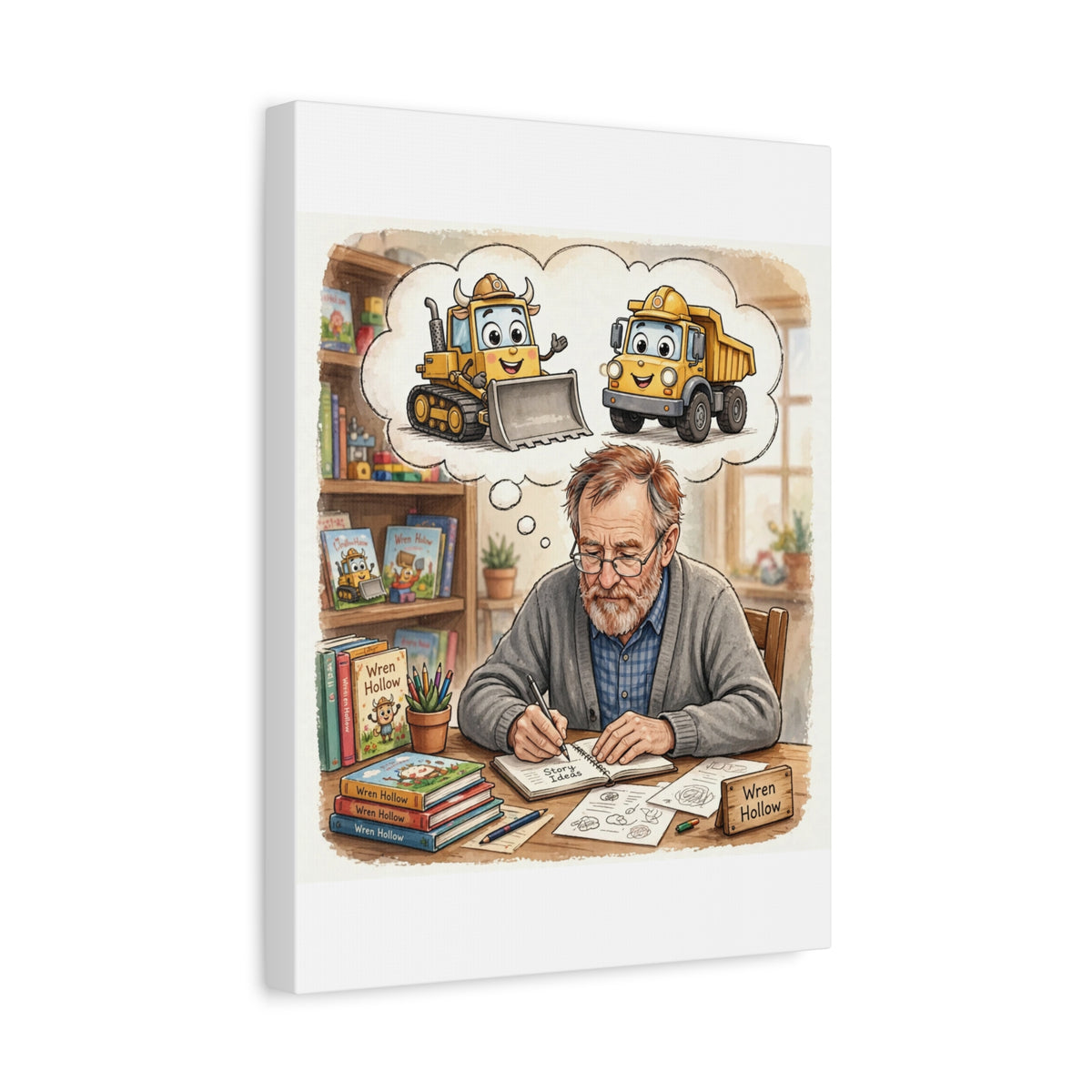 Wren Hollow Grandpa — Canvas Print