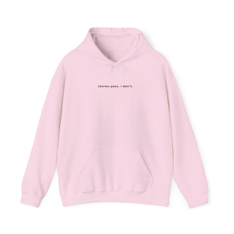 Storms Pass Minimalist Women's Hoodie