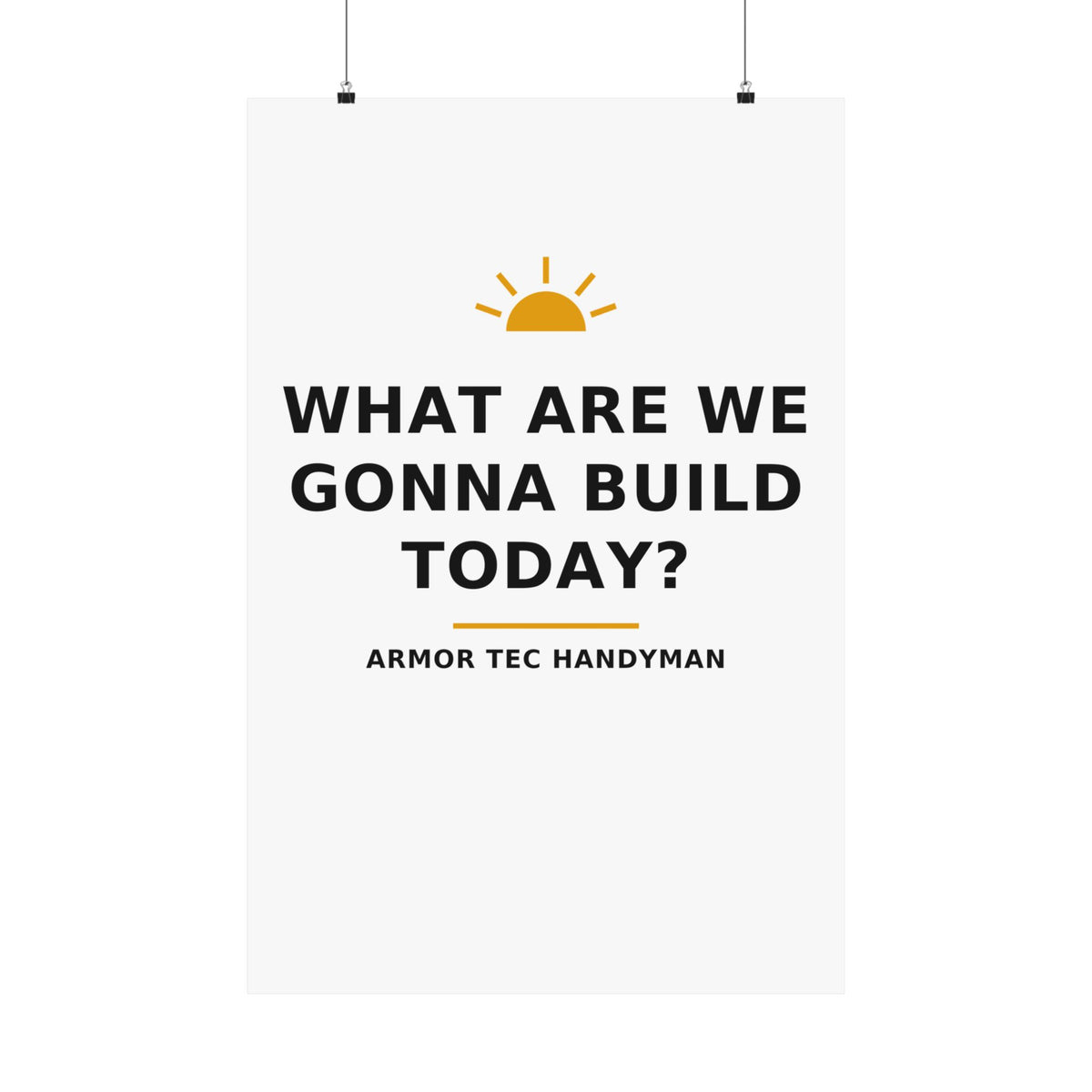 What Are We Gonna Build Today? — Poster