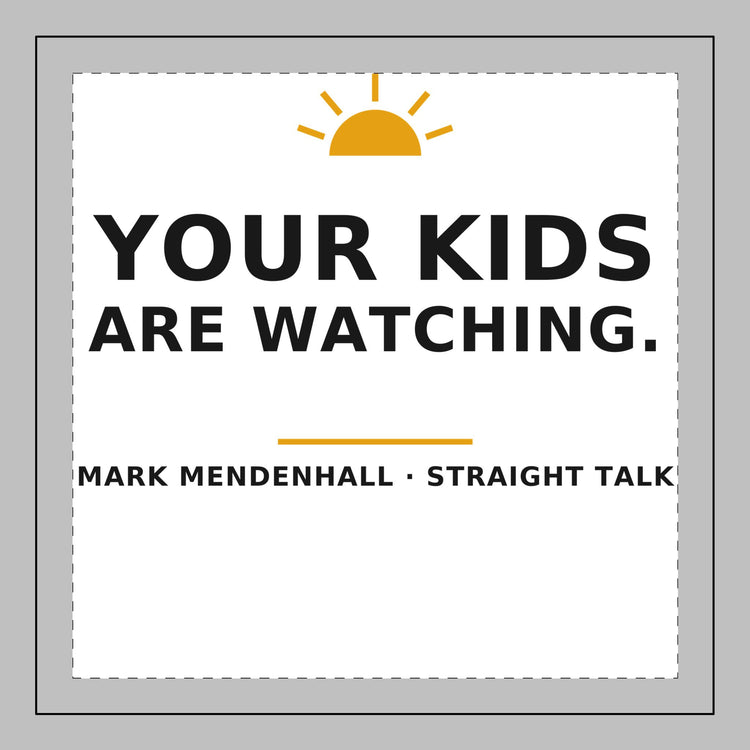 Your Kids Are Watching — Throw Pillow