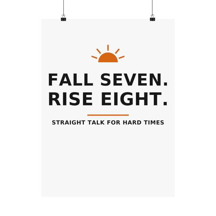 Fall Seven. Rise Eight. — Poster
