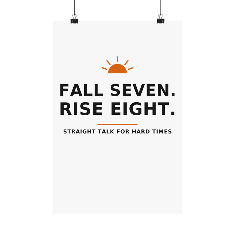 Fall Seven. Rise Eight. — Poster