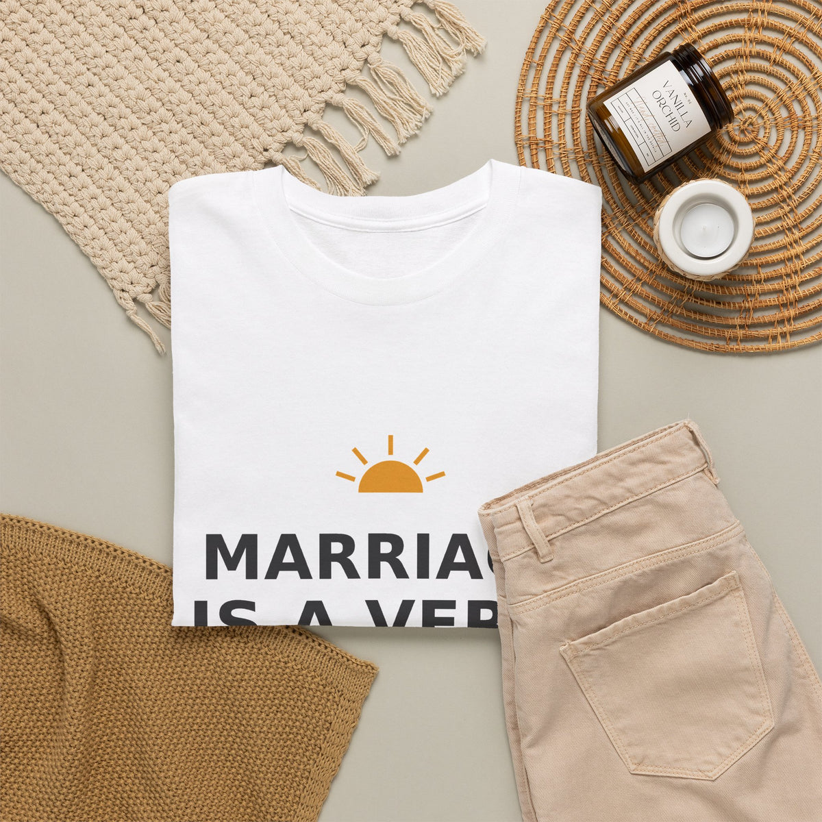 Marriage Is a Verb — Unisex Tee