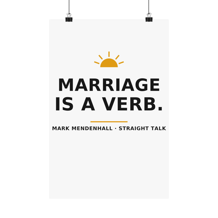Marriage Is a Verb — Poster