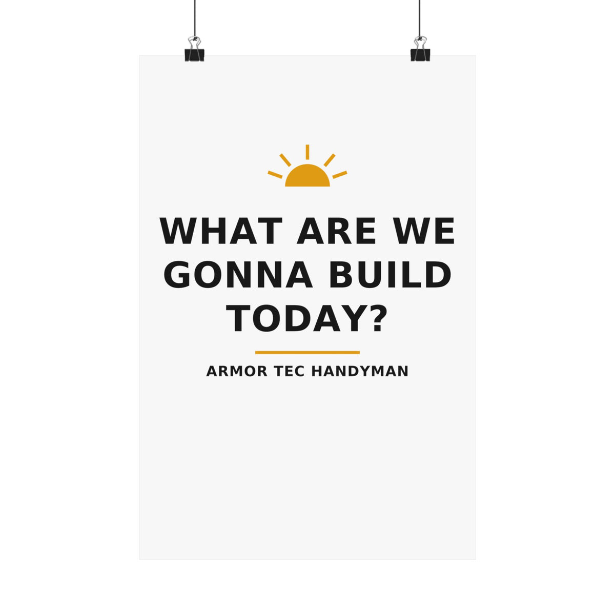 What Are We Gonna Build Today? — Poster
