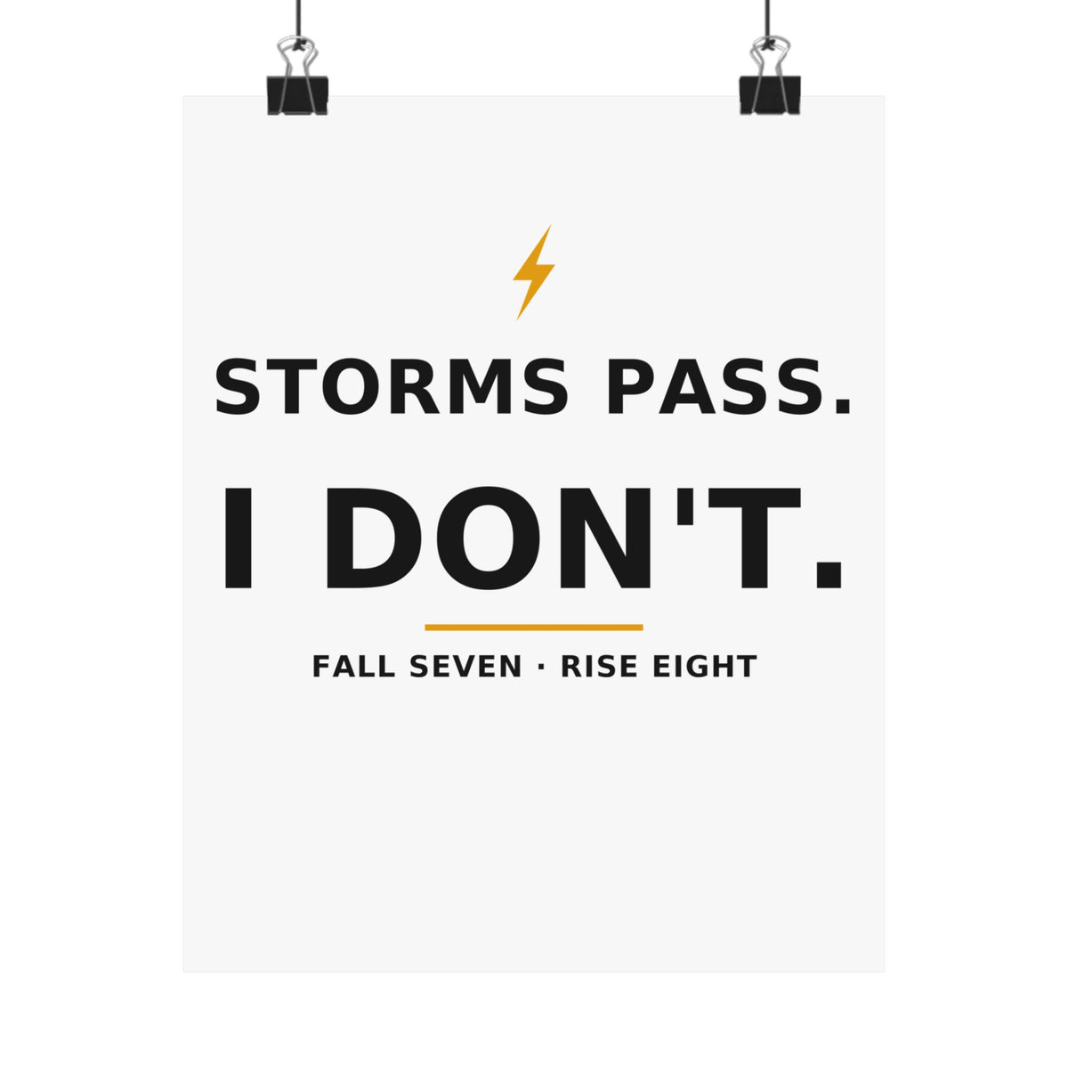 Storms Pass. — Poster