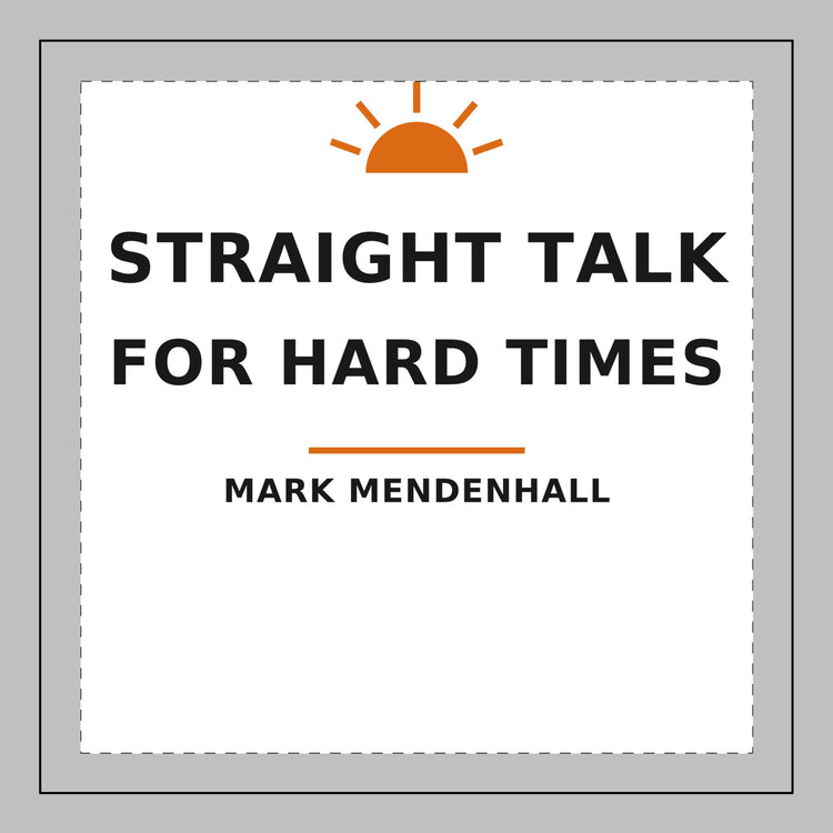 Straight Talk for Hard Times — Throw Pillow