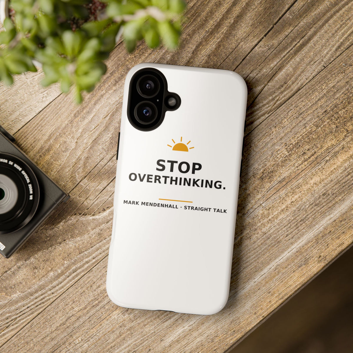 Stop Overthinking — Phone Case