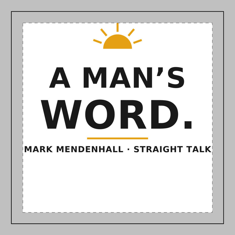 A Man's Word — Throw Pillow