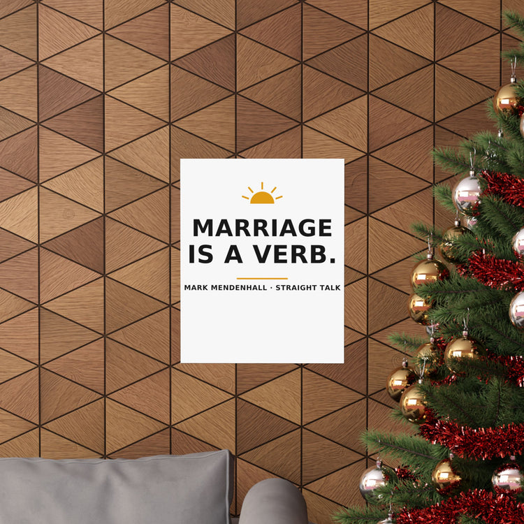 Marriage Is a Verb — Poster