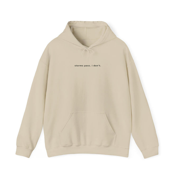 Storms Pass Minimalist Women's Hoodie