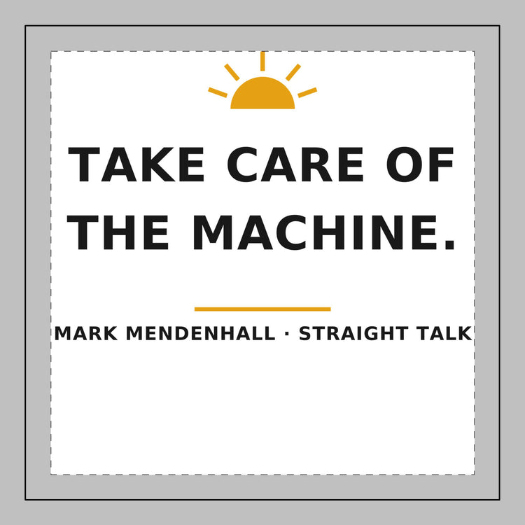 Take Care of the Machine — Throw Pillow