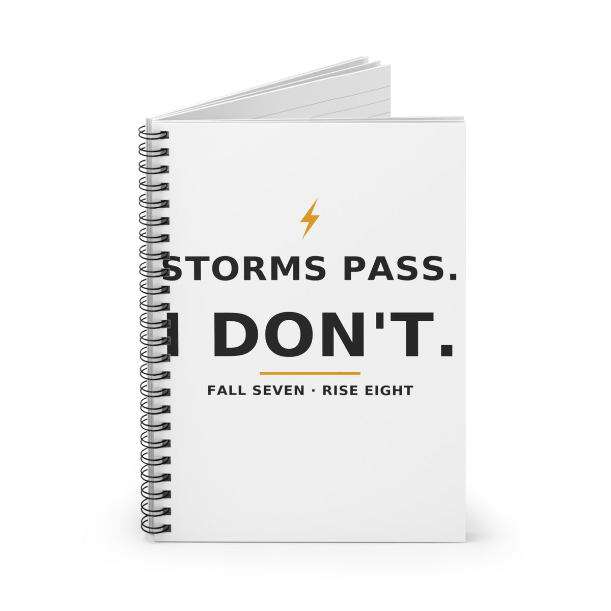 Storms Pass. — Spiral Notebook
