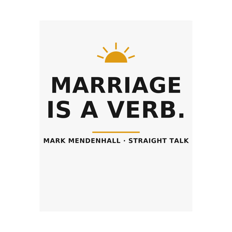 Marriage Is a Verb — Poster