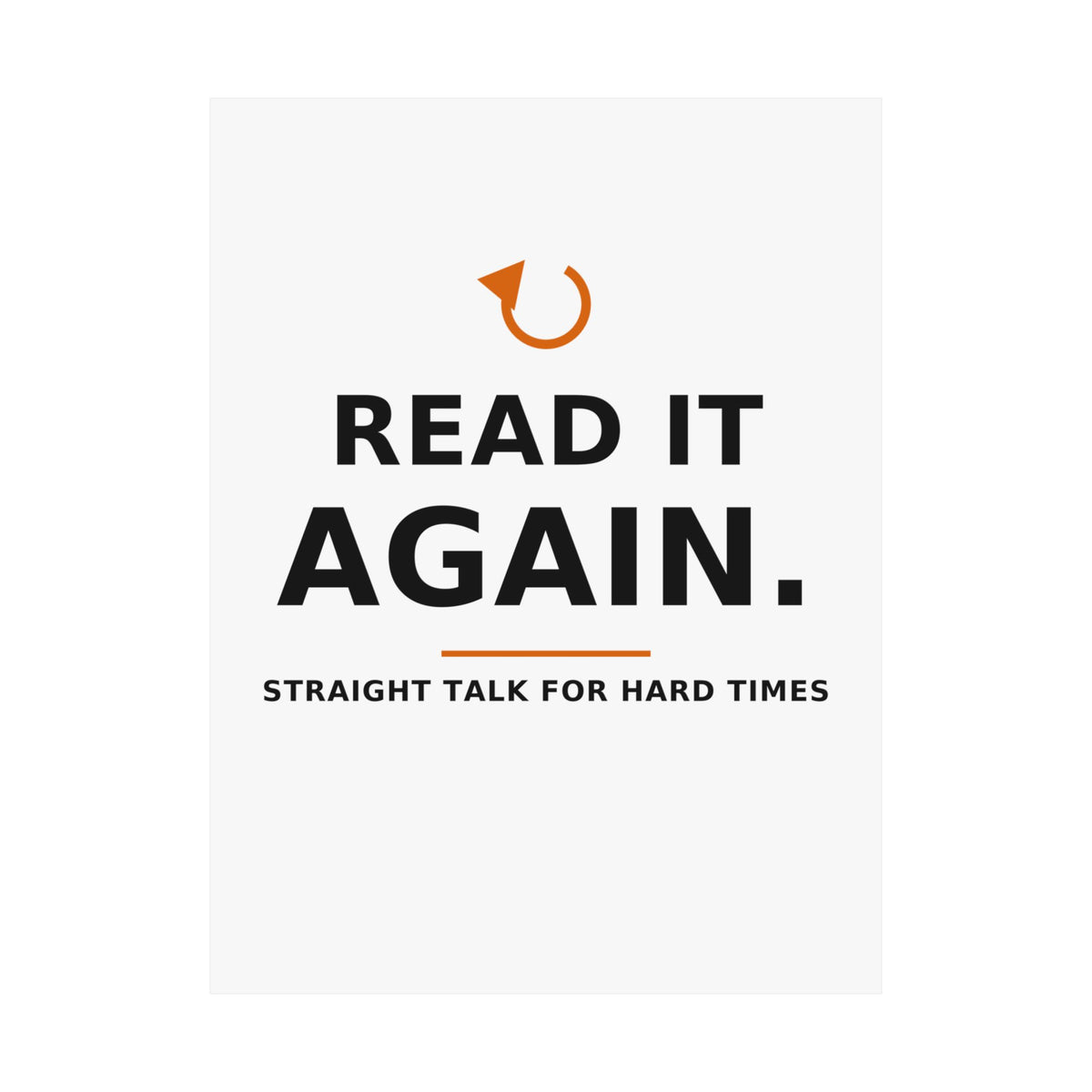 Read It Again. — Poster