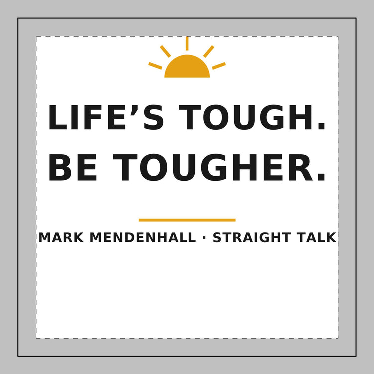 Life's Tough. Be Tougher. — Throw Pillow