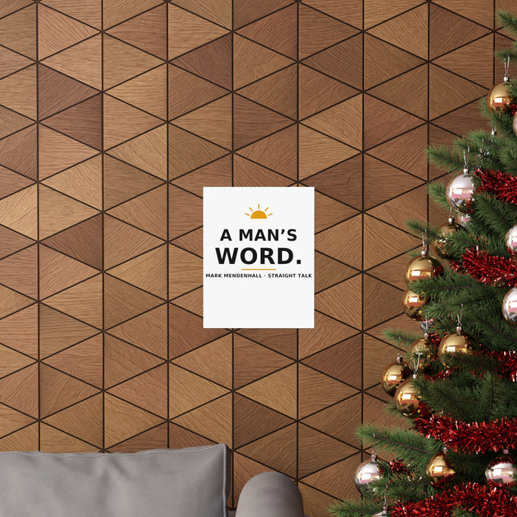 A Man's Word — Poster