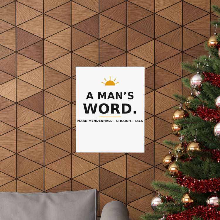 A Man's Word — Poster