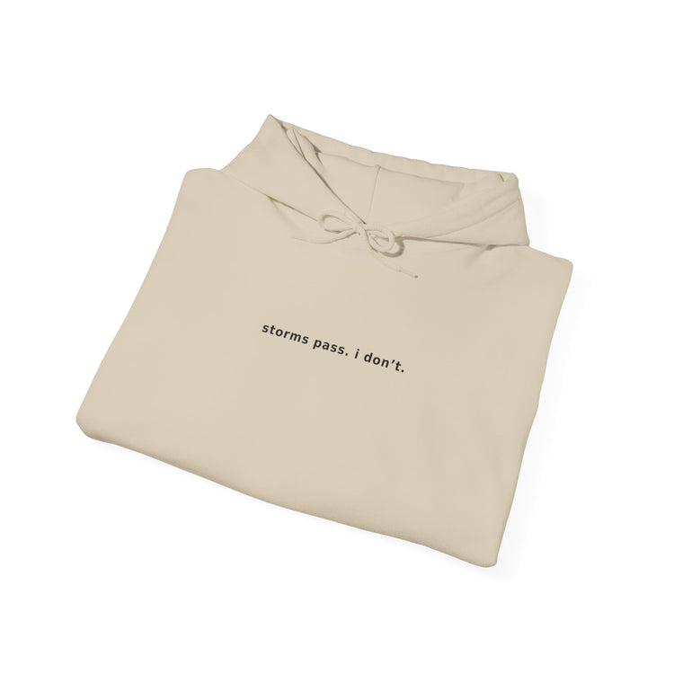 Storms Pass Minimalist Hoodie