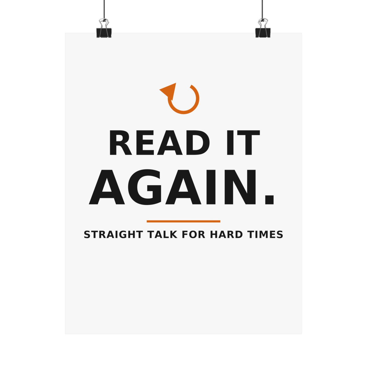 Read It Again. — Poster