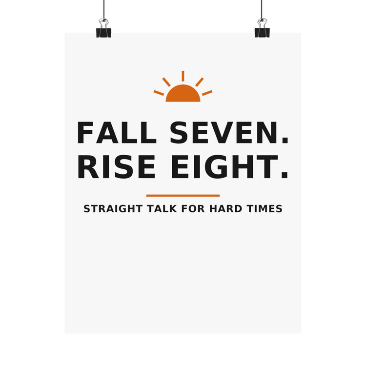 Fall Seven. Rise Eight. — Poster