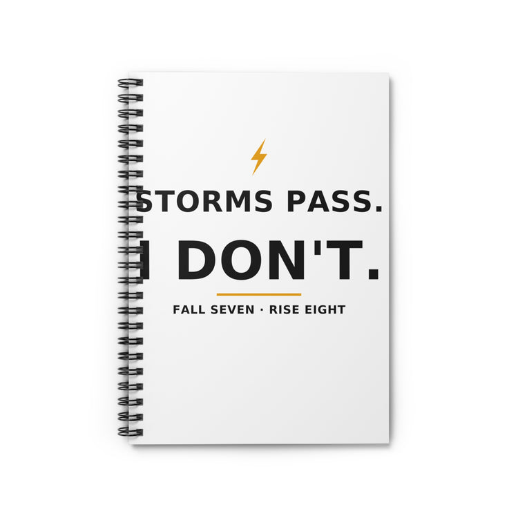 Storms Pass. — Spiral Notebook