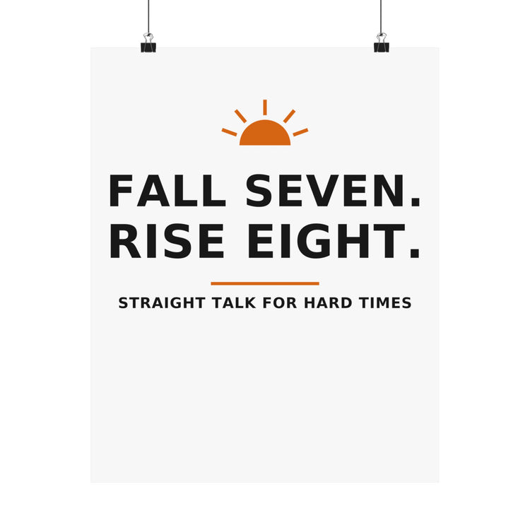 Fall Seven. Rise Eight. — Poster