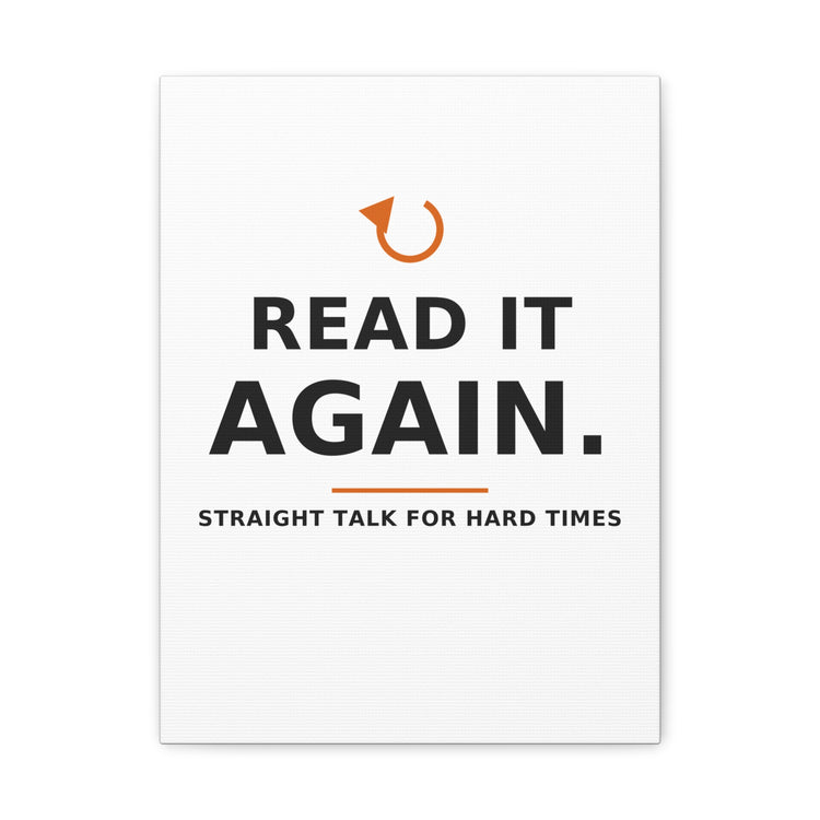 Read It Again. — Canvas Print