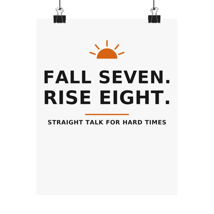 Fall Seven. Rise Eight. — Poster