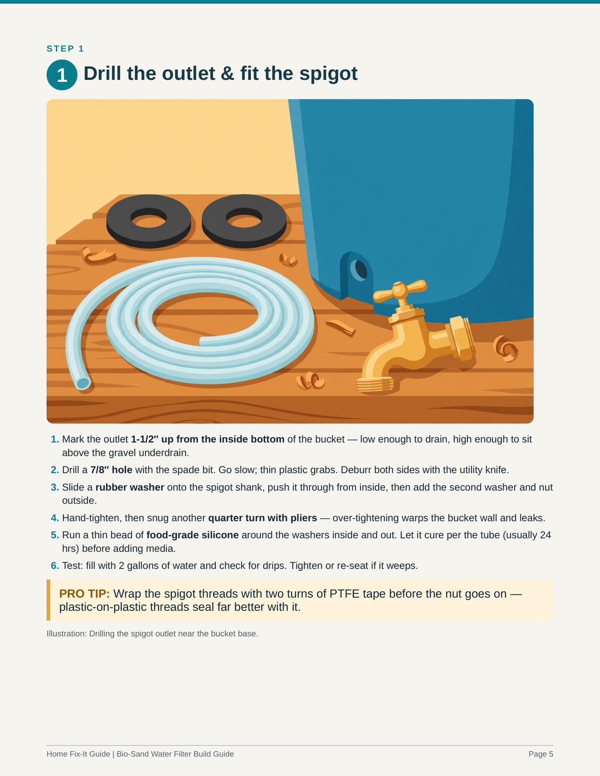 Bio-Sand Water Filter Plans PDF | DIY Off-Grid Water Purifier | Bucket Filter Build