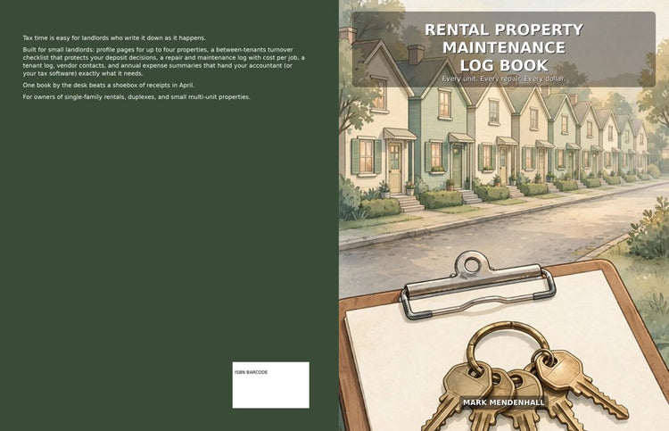 Rental Property Maintenance Log Book