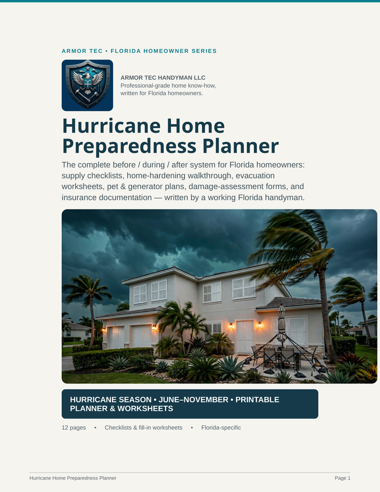 Hurricane Preparedness Planner PDF