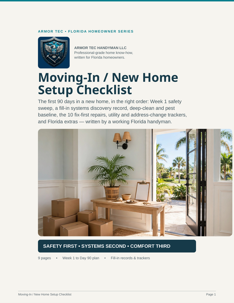 Moving In Checklist Printable