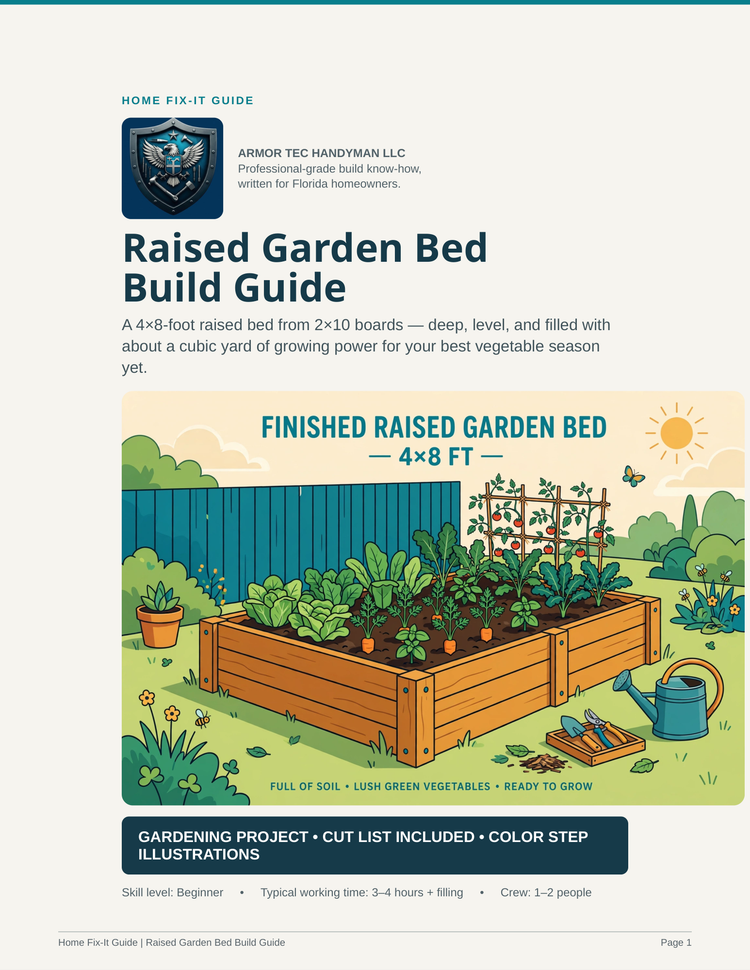 Raised Garden Bed Build Guide PDF | DIY Planter Box Plans | Gardening eBook