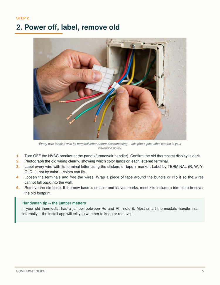 Smart Thermostat Install Guide PDF | C-Wire & Setup DIY | HVAC eBook