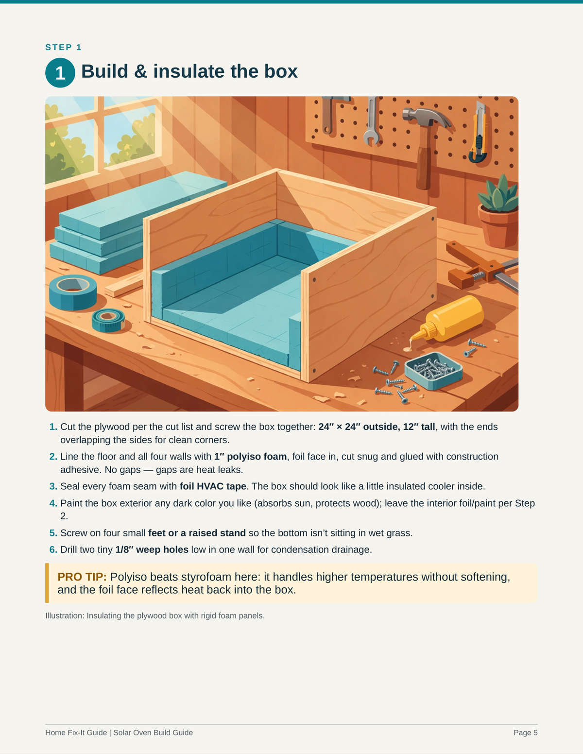 Solar Oven Plans PDF | DIY Off-Grid Box Cooker Build | Sun Oven Cooking Guide