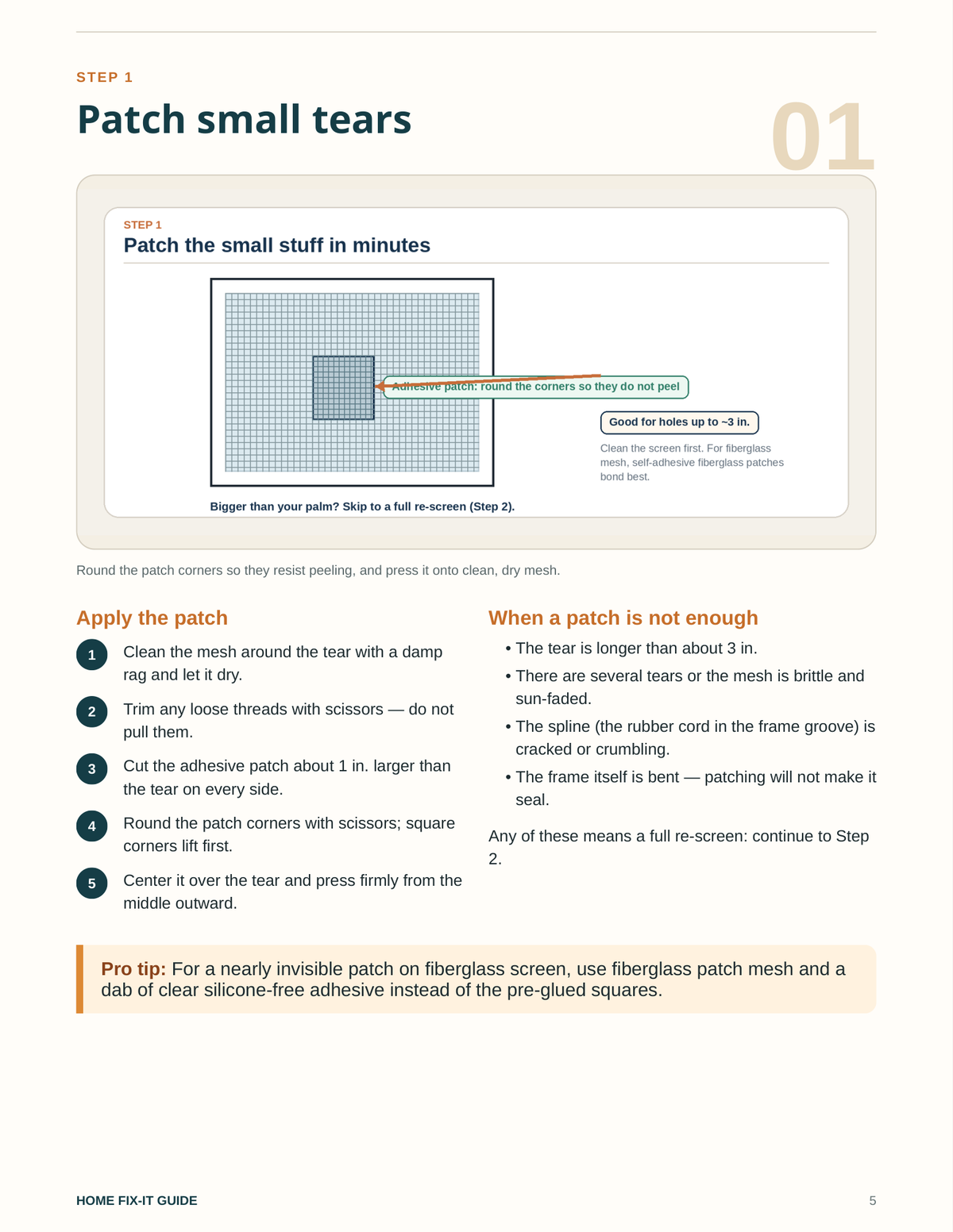 Window Screen Repair Guide PDF | Rescreen Window DIY Instructions | eBook